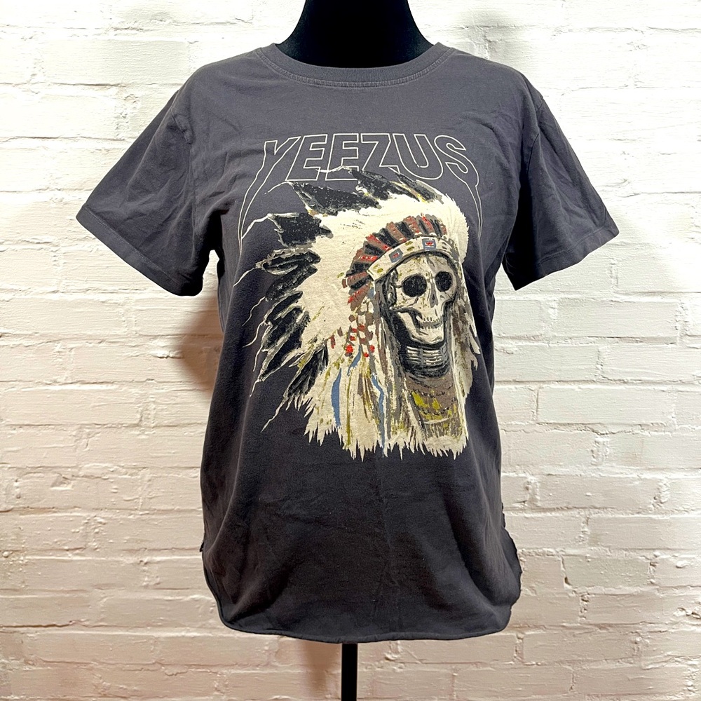 Vintage 2013 Kanye West Yeezus Concert Tour XL T-Shirt Native Skull